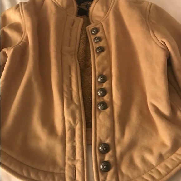 SOLD Faux suede Sherpa lined County Clothing jacket Sz M - Picture 5 of 14